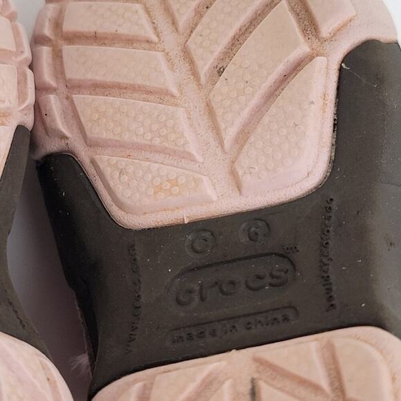 CROCS Infant Leather Slip On Sneaker Shoes - 6C - Picture 8 of 9